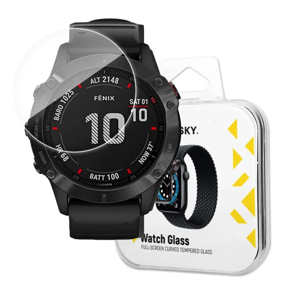 Wozinsky Watch Glass hybridní sklo, Garmin Fenix 6X Pro, průhledné