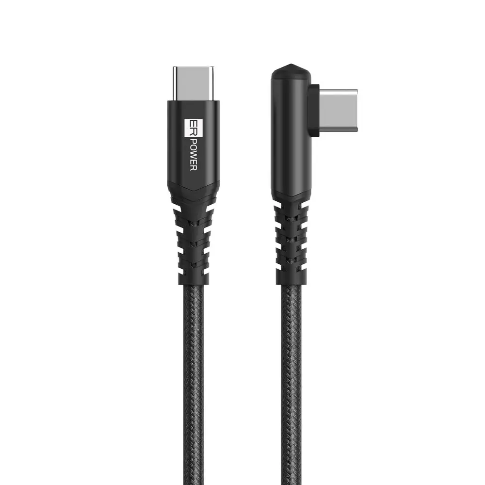 ER POWER Simple Woodpecker kabel USB-C - USB-C, PD 100W, 1,5m, černý