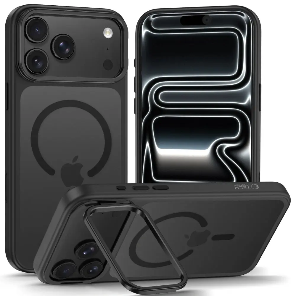 Tech-Protect MagStand MagSafe CC, iPhone 17 Pro Max / 18 Pro max, černý matný