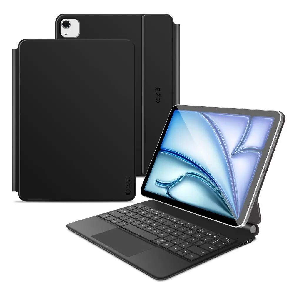 Tech-Protect Magnetické pouzdro s klávesnicí, Apple iPad Air 10,9” 4 / 5 / 2020-2022 / 11” 6 / 7 / 2024-2025, černé
