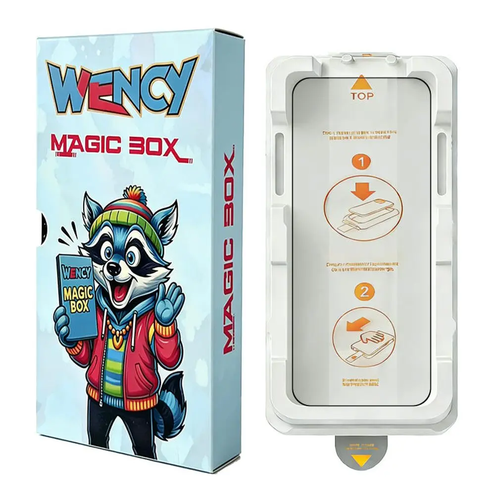 Wency Magic Box 5D Tvrzené sklo s jednoduchou aplikací, Samsung Galaxy A36, černé