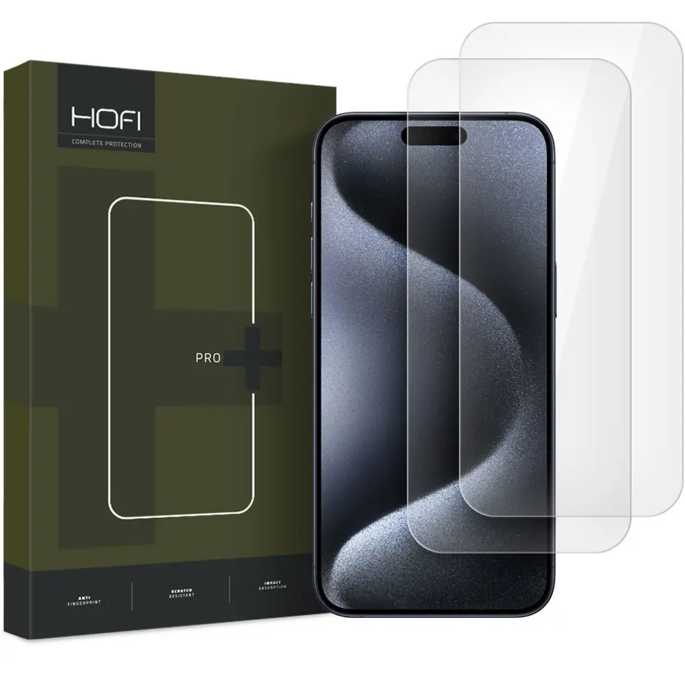 Hofi Pro+ Tvrzené sklo, iPhone 16 Pro Max, 2 kusy, průhledné
