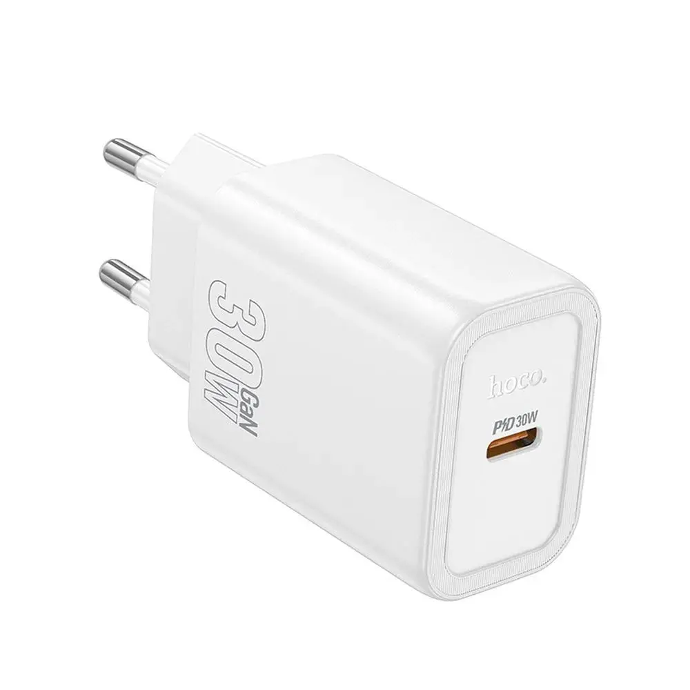 Hoco Síťová nabíječka N62 USB-C, PD QC 30W, bílá