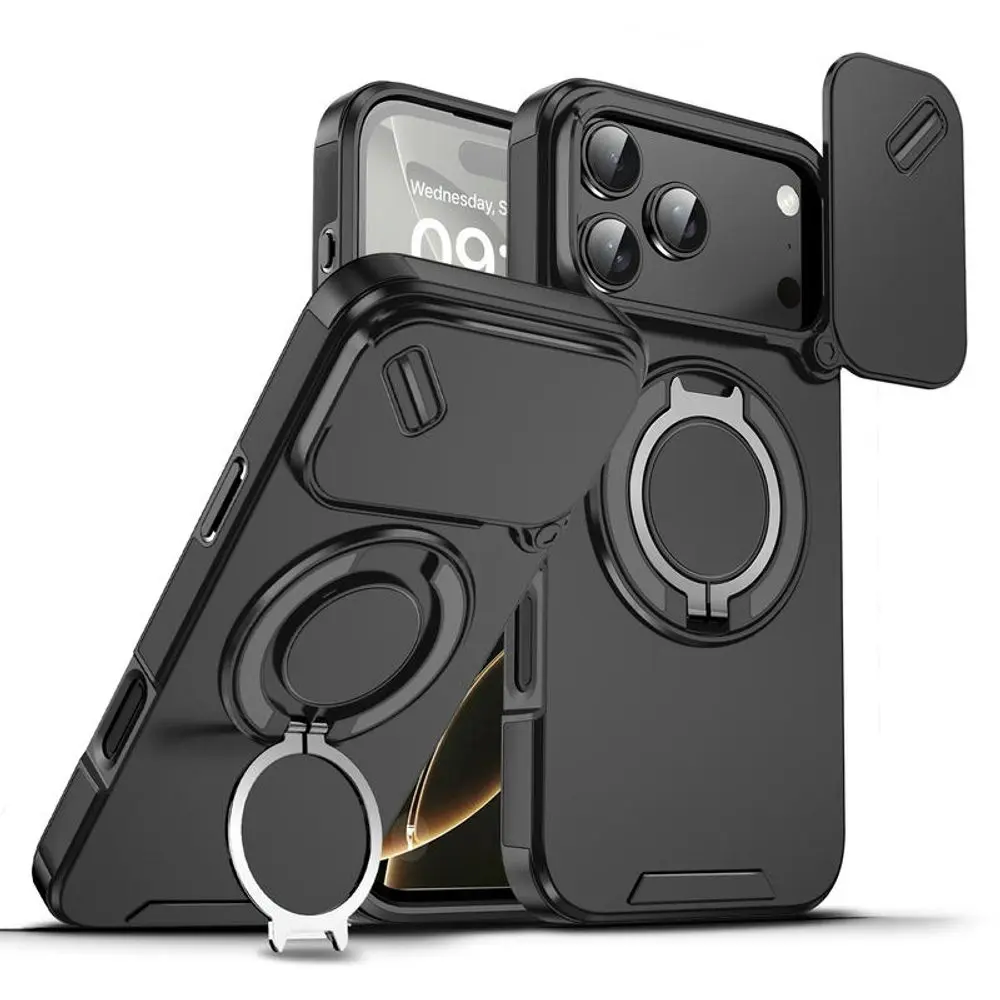 Camslide Stand obal, iPhone 17 Pro Max, černý
