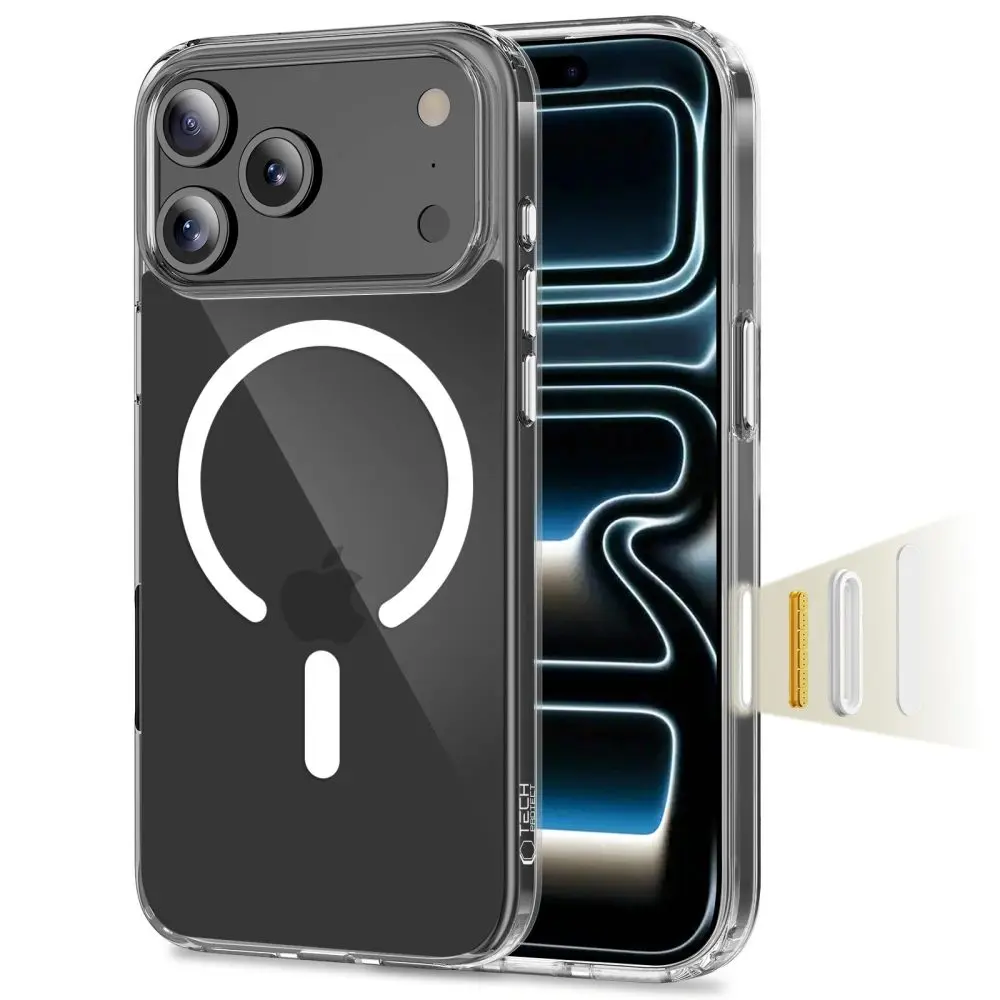 Tech-Protect Flexair Hybrid MagSafe CC, iPhone 17 Pro Max, průhledný