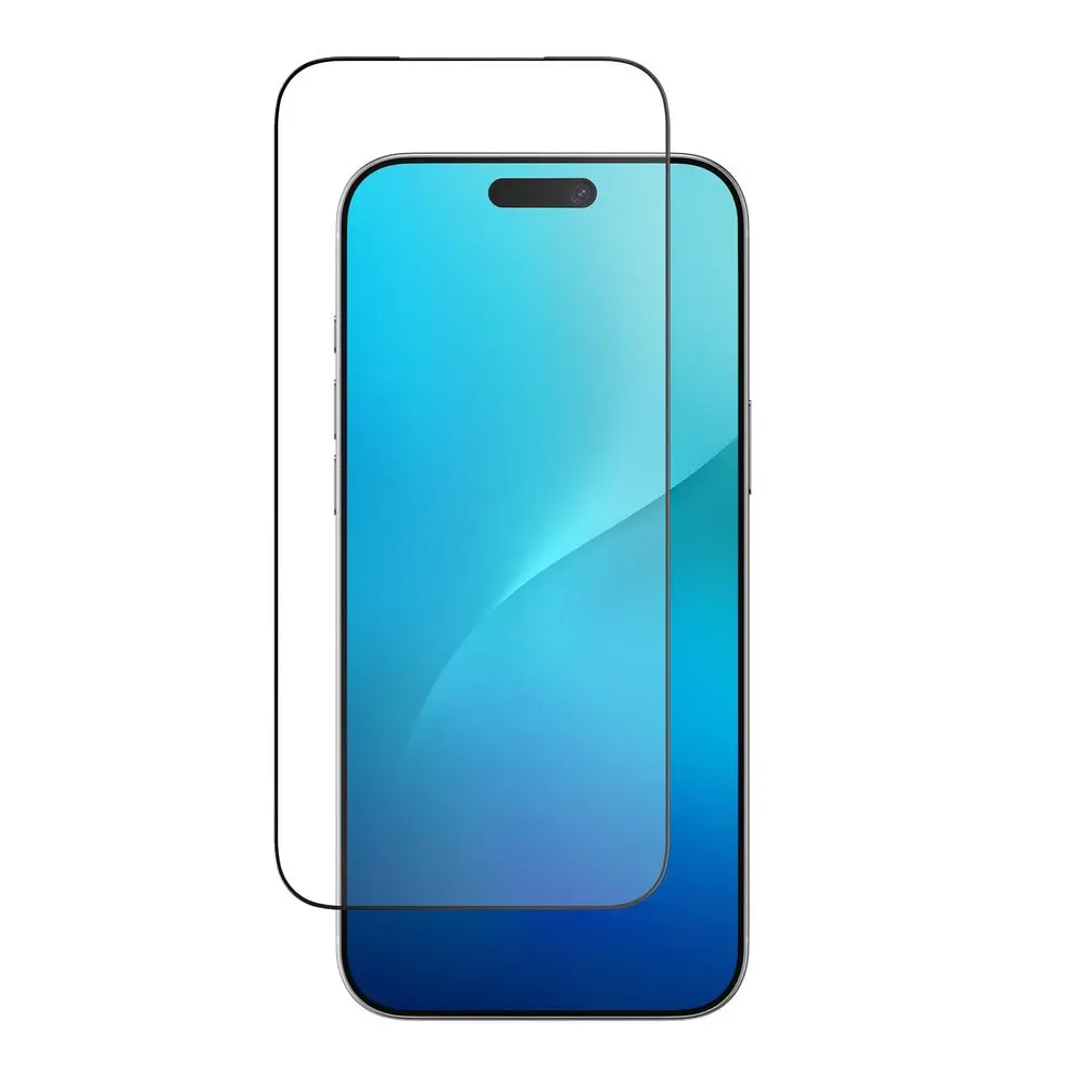 5D iPhone 17, Tvrzené sklo, černé
