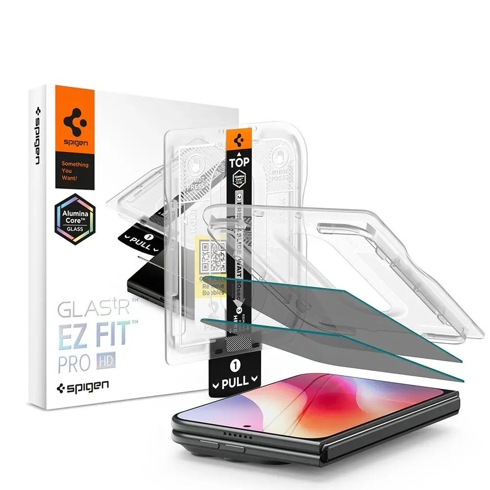 Spigen Glas.TR EZ Fit Pro HD (AGL12015), Tvrzené sklo 2 kusy, iPhone Duo, Privacy