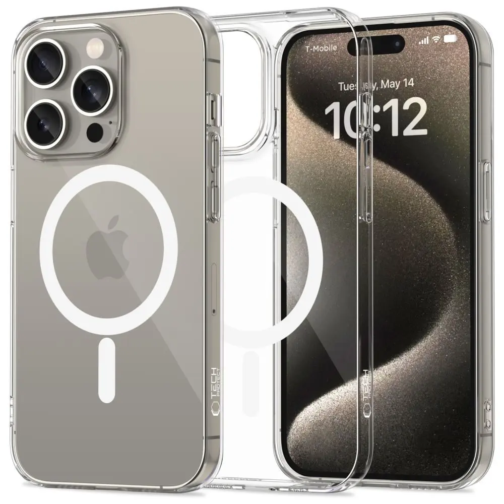 Tech-Protect Flexair MagSafe, iPhone 15 Pro, průhledný