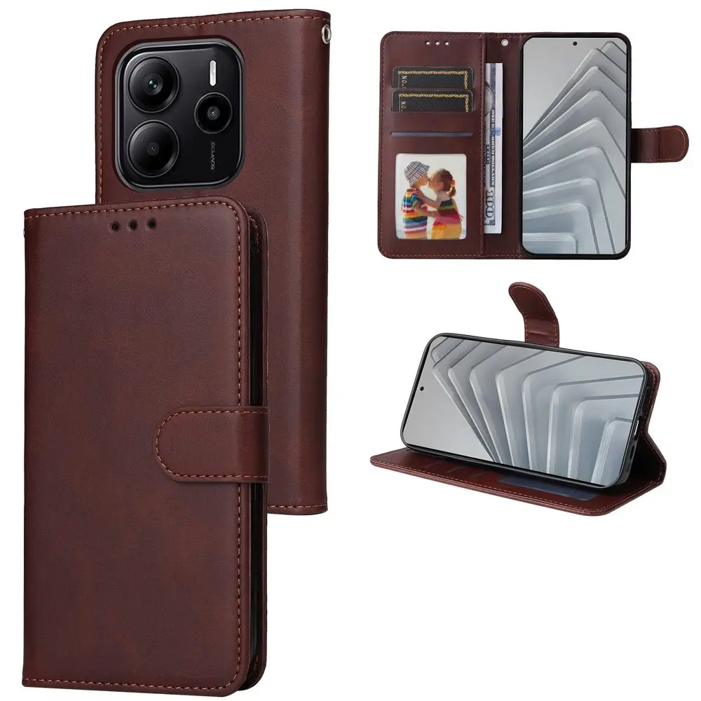 Magnet Case, Xiaomi Redmi Note 14 4G, hnědý