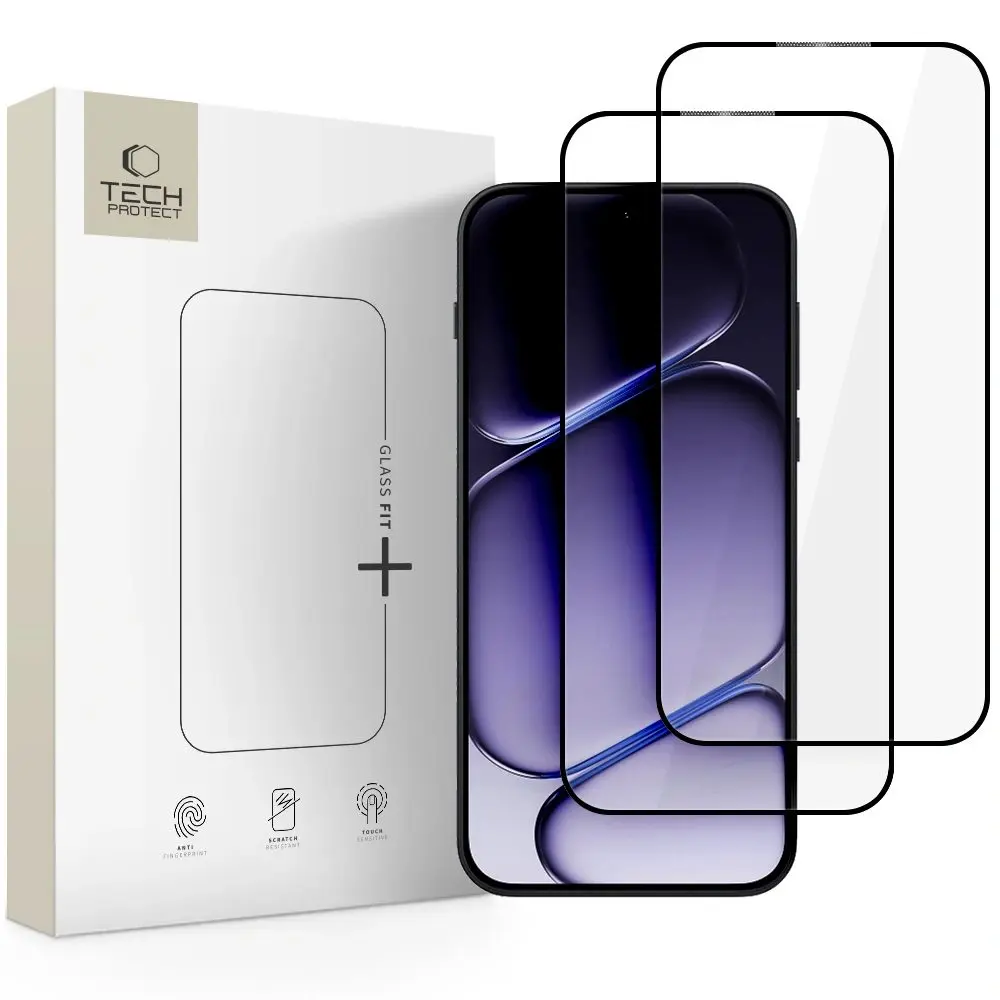 Tech-Protect Tvrzené sklo Fit+ OnePlus Nord 6, černé, 2 kusy
