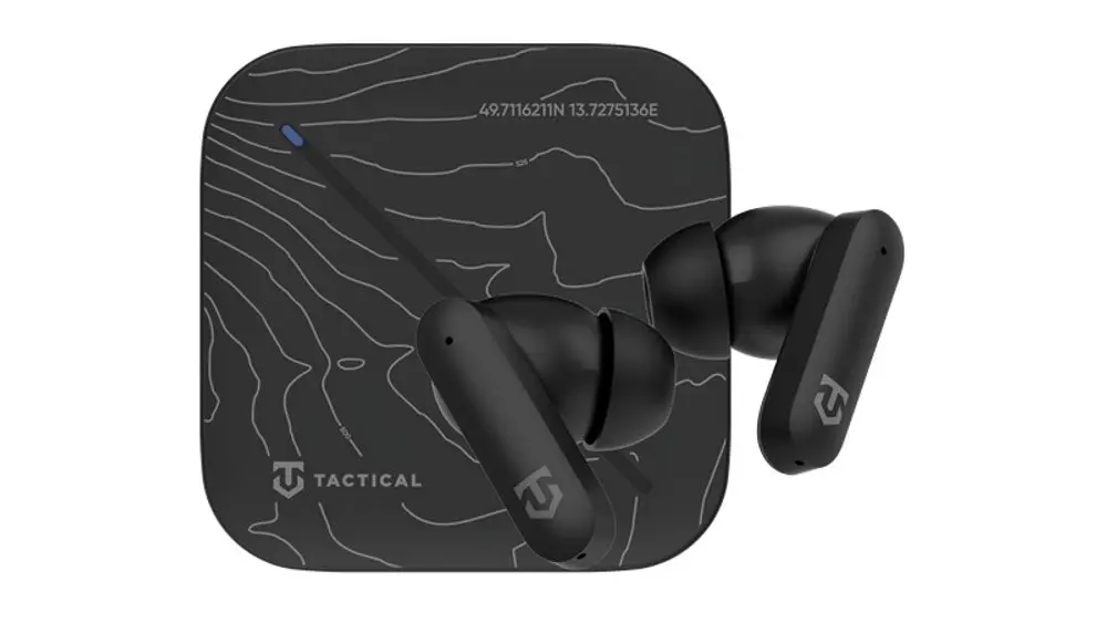 Bezdrátová sluchátka Tactical StrikePods Bahna CrudeOil černá