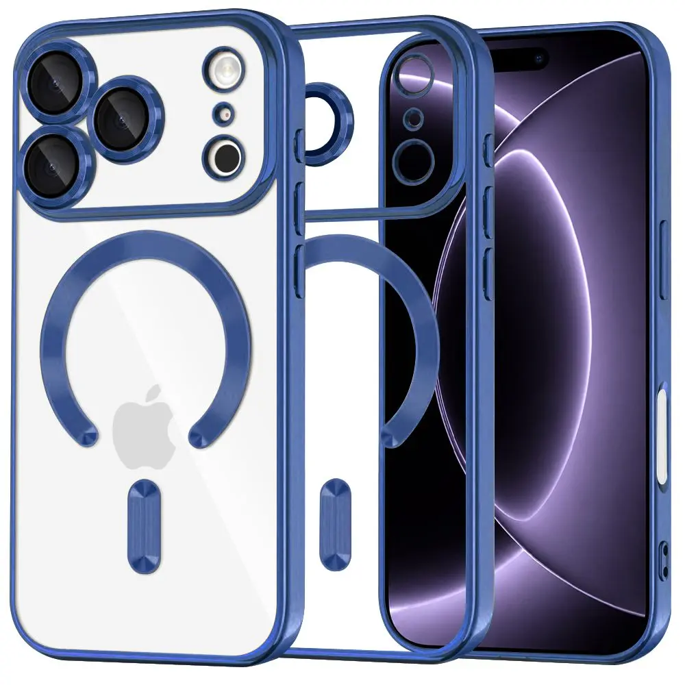 Techsuit Luxury Crystal MagSafe, iPhone 17 Pro / 18 Pro, modrý