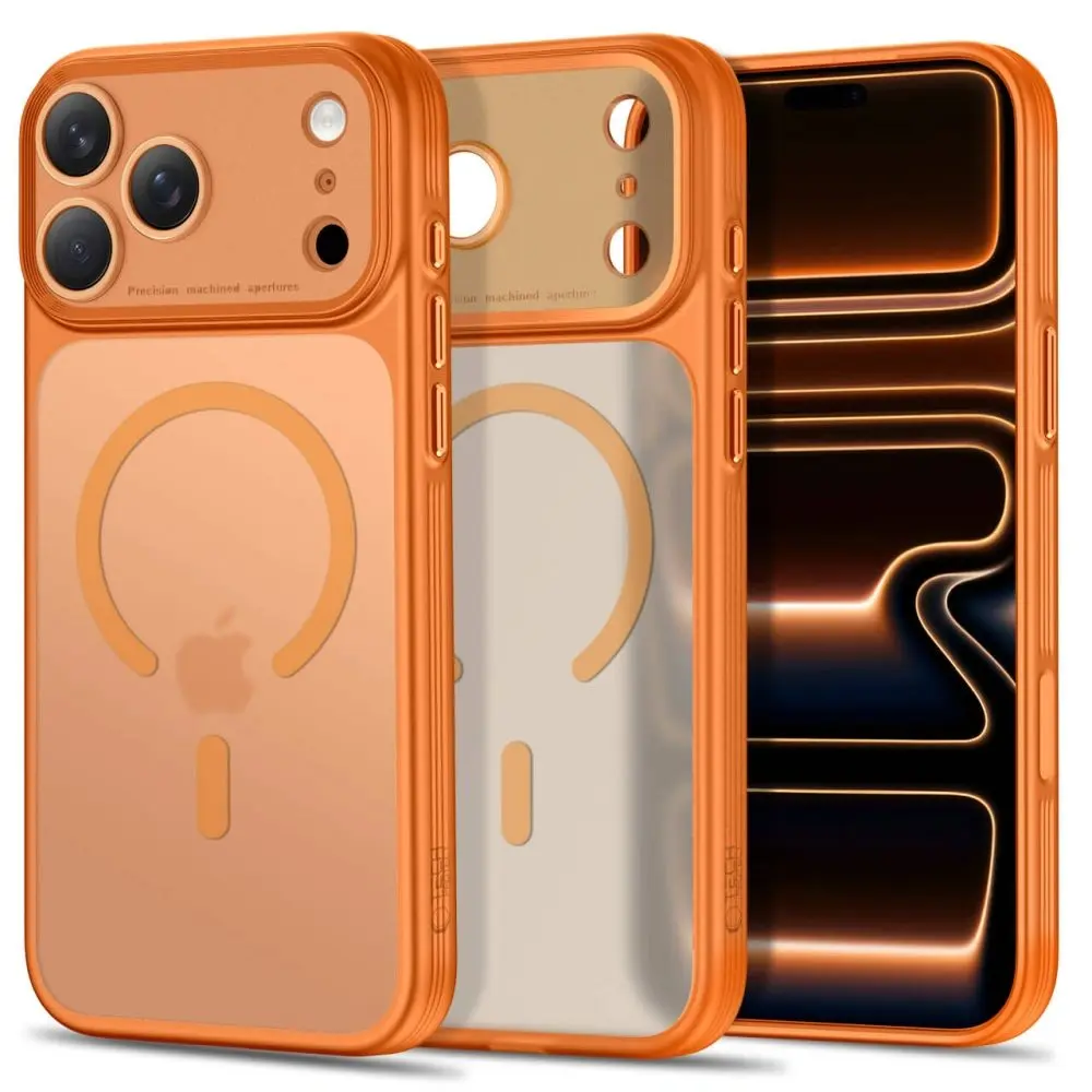 Tech-Protect MagPrime MagSafe CC, iPhone 17 Pro / 18 Pro, oranžový