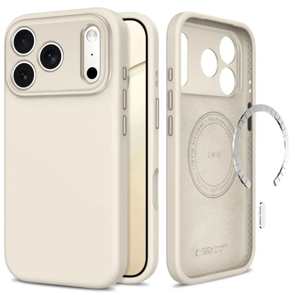 Tech-Protect Uniq MagSafe CC obal, iPhone 17 Pro / 18 Pro, titanium
