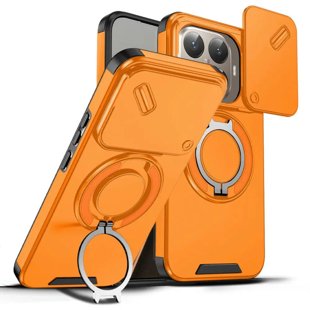 Camslide Stand obal, Xiaomi 15T Pro, oranžový