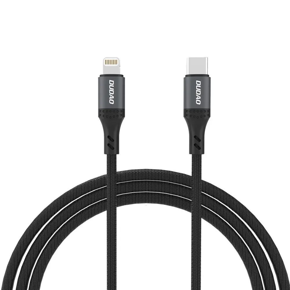 Dudao L3CL kabel USB-C - Lightning, 30W, 1,2 m, černý