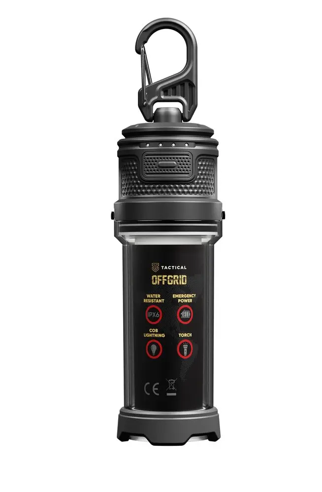 Outdoorová LED lucerna s powerbankou Tactical OffGrid