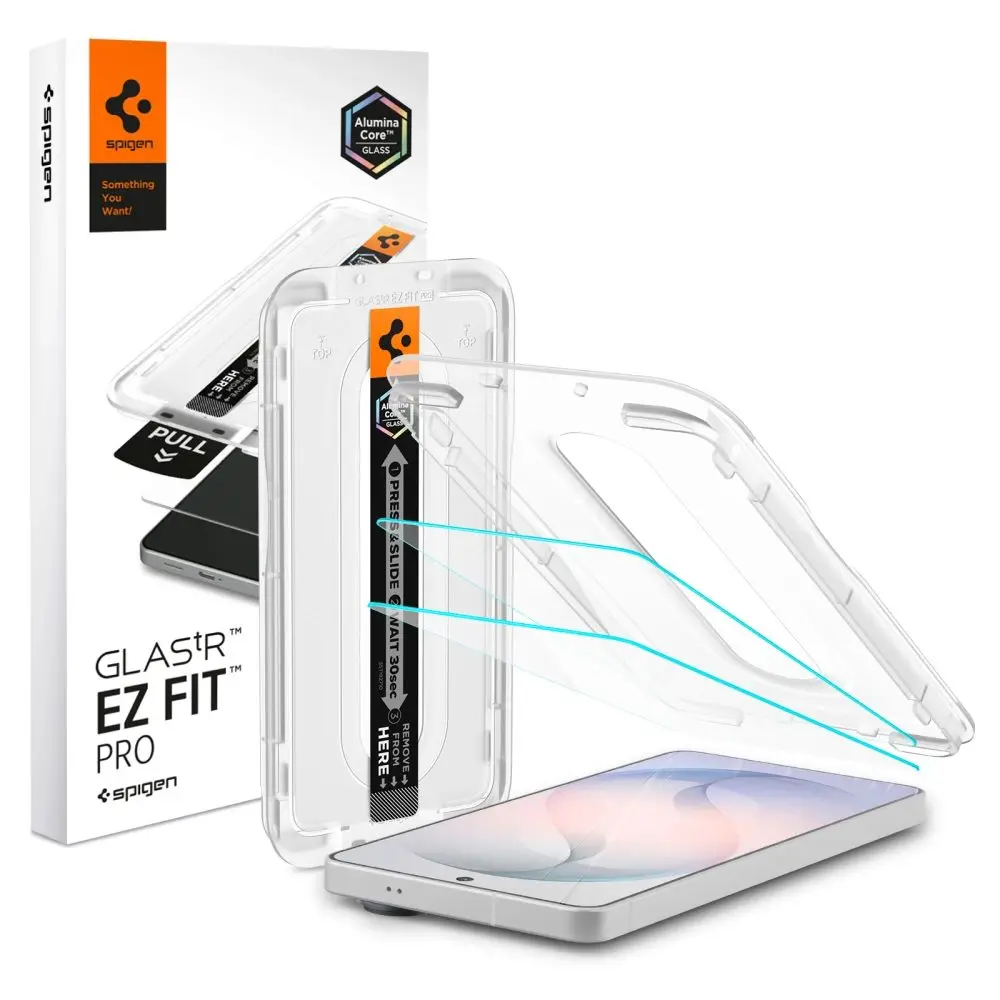 Spigen Glas.TR EZ Fit Pro Anti Reflection s aplikátorem 2 kusy, Samsung Galaxy S26