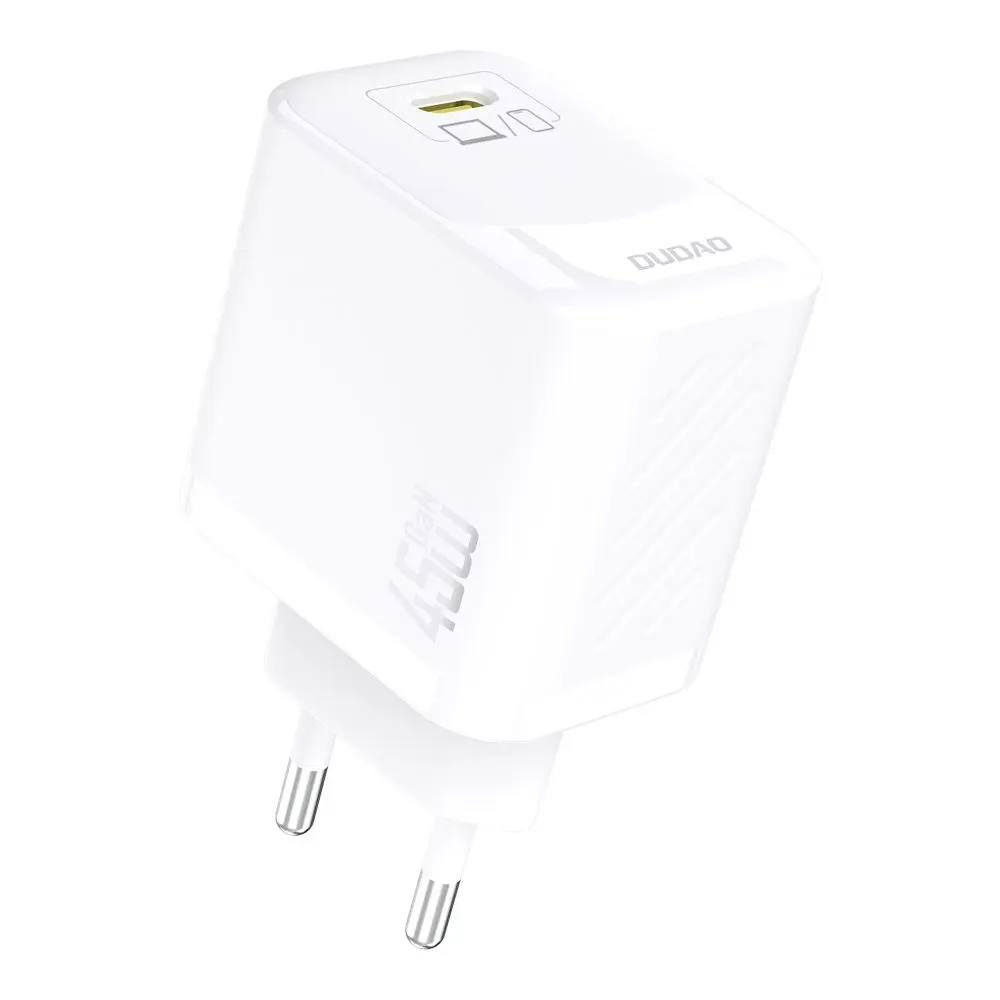 Dudao A28 nabíječka USB-C, 45W GaN, bílá
