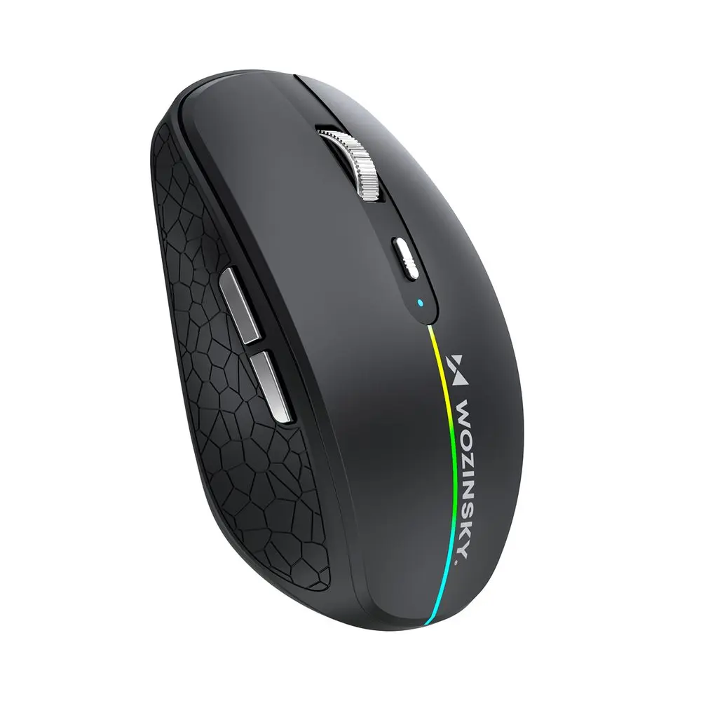 Wozinsky WMGK-1132 Bezdrátová myš s RGB podsvícením, černá