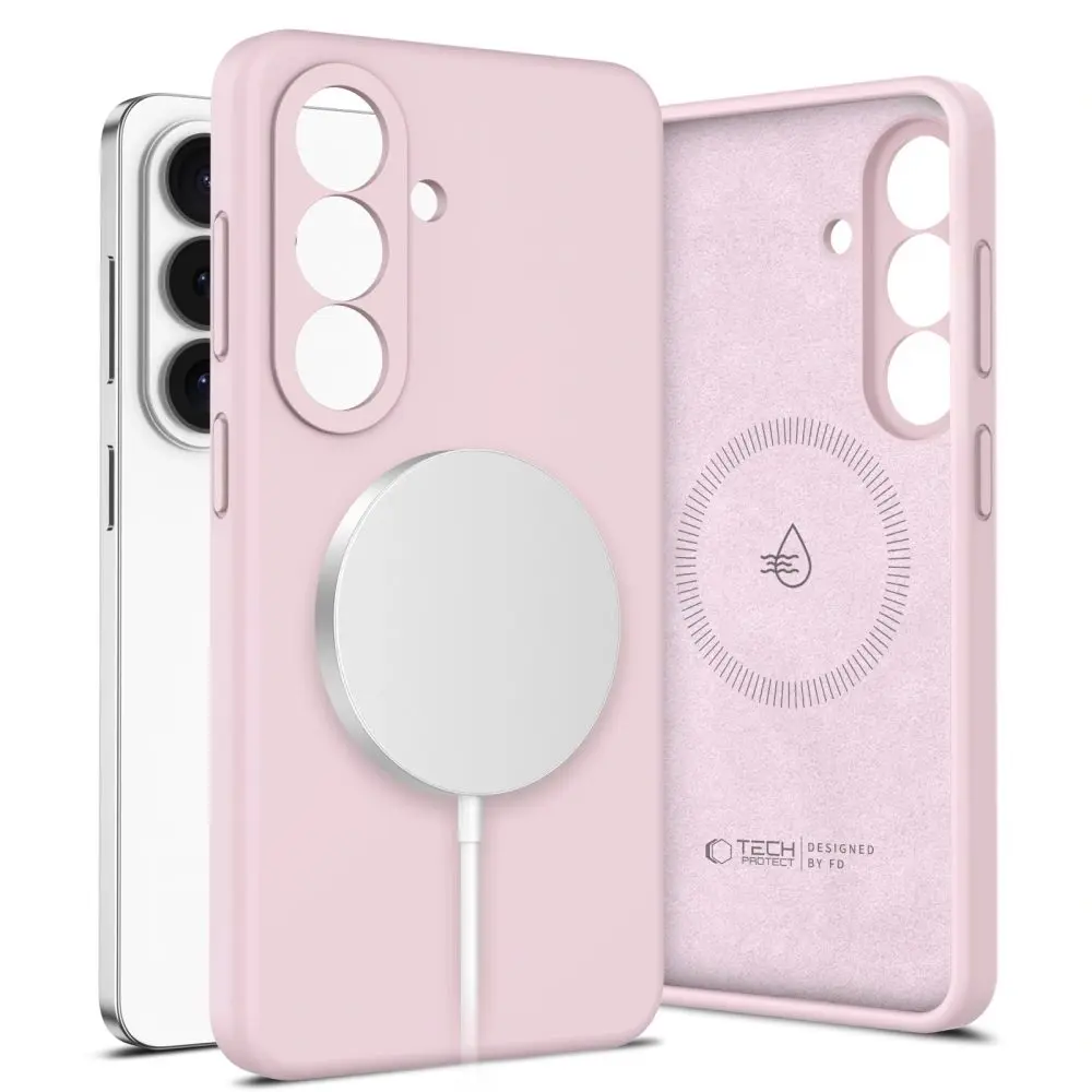 Tech-Protect Silicone MagSafe, Samsung Galaxy S26 Plus, růžový