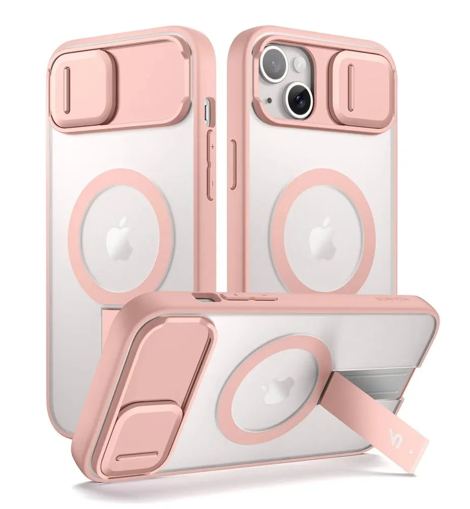 Suritch MagSafe Shockproof obal, iPhone 13 / 14, růžový