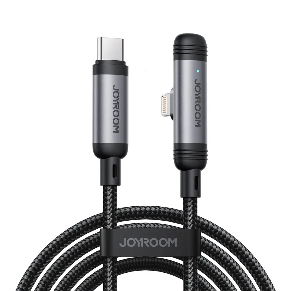 Joyroom S-A56 EnjoyX Series 90° kabel USB-C - Lightning, 30W, 1,2 m, černý