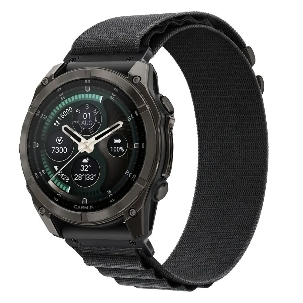 Tech-Protect Nylon Pro Garmin Fenix 5X / 5X Plus / 6X / 6X Pro / 7X / 8 / 8 Pro / 9 / 9 Pro (51 mm), černý