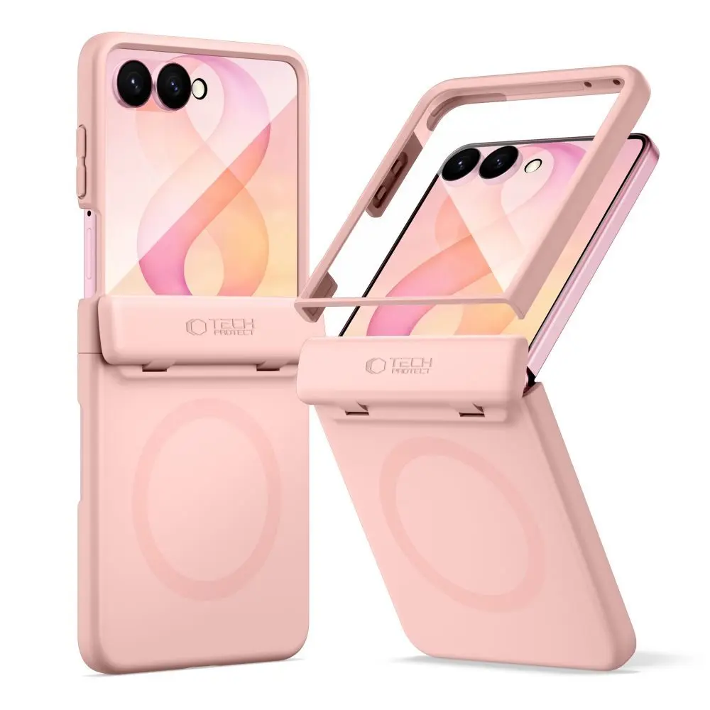 Tech-Protect Kevlar Aura MagSafe pouzdro, Samsung Galaxy Z Flip 8, růžový