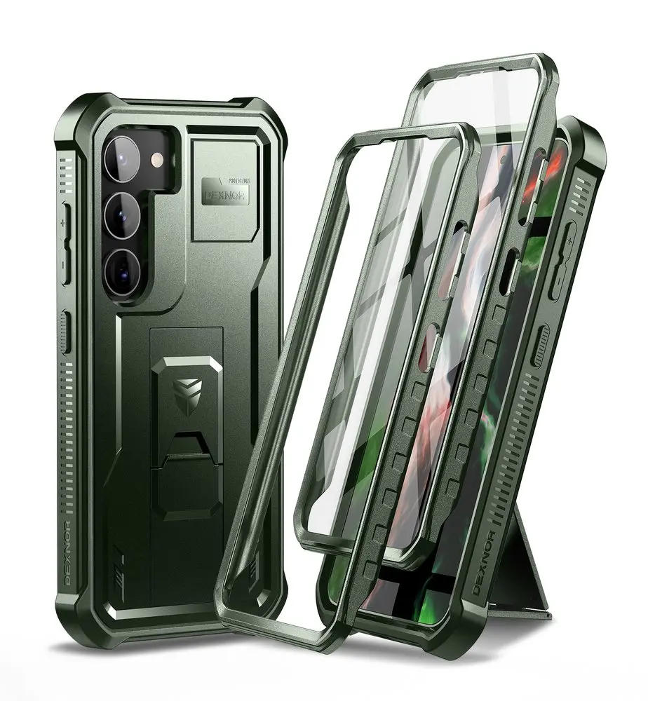 Dexnor 360 Kickstand obal Samsung Galaxy S23, zelený