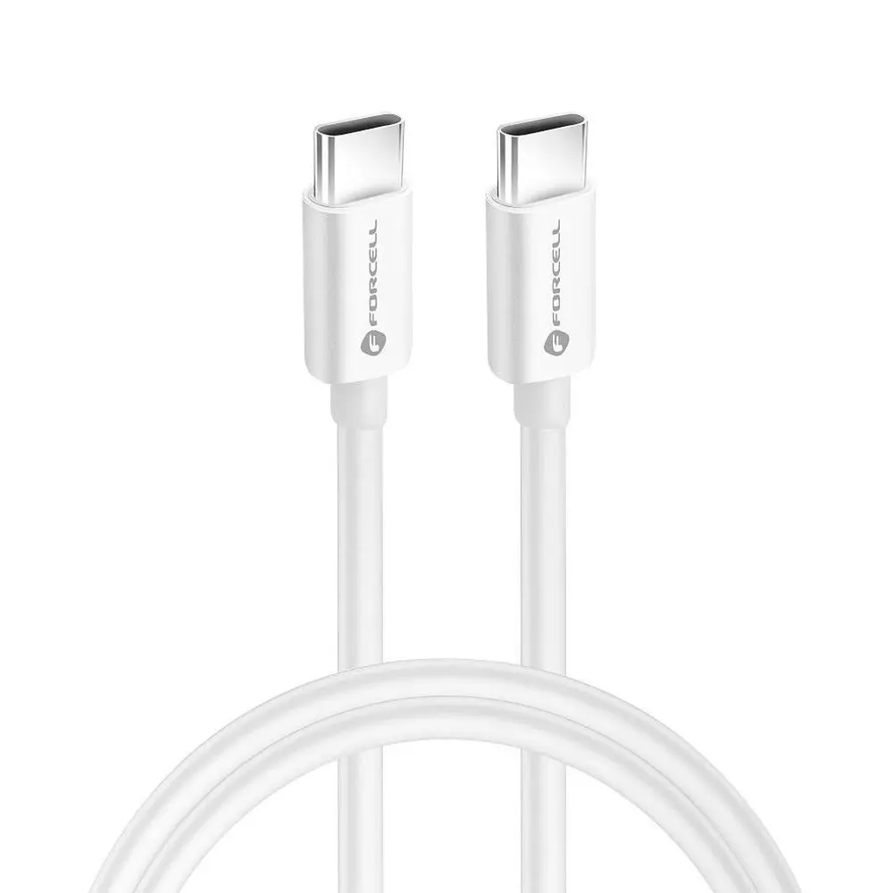 Forcell F-Energy kabel USB-C - USB-C, QC4.0 PD 3A 60 W, 2 m, bílý