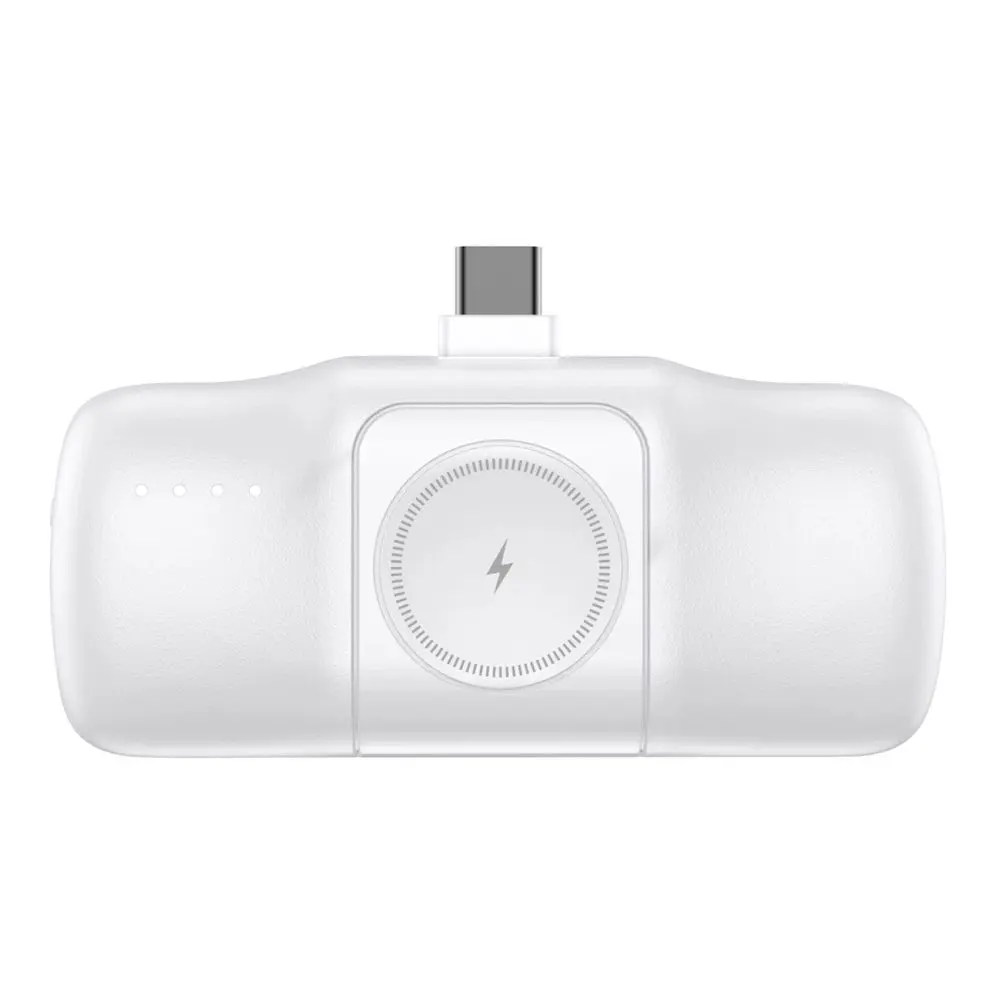 Wozinsky WF16-YCS 15W Mini powerbanka 5000mAh USB-C + nabíječka pro Apple Watch, bílá
