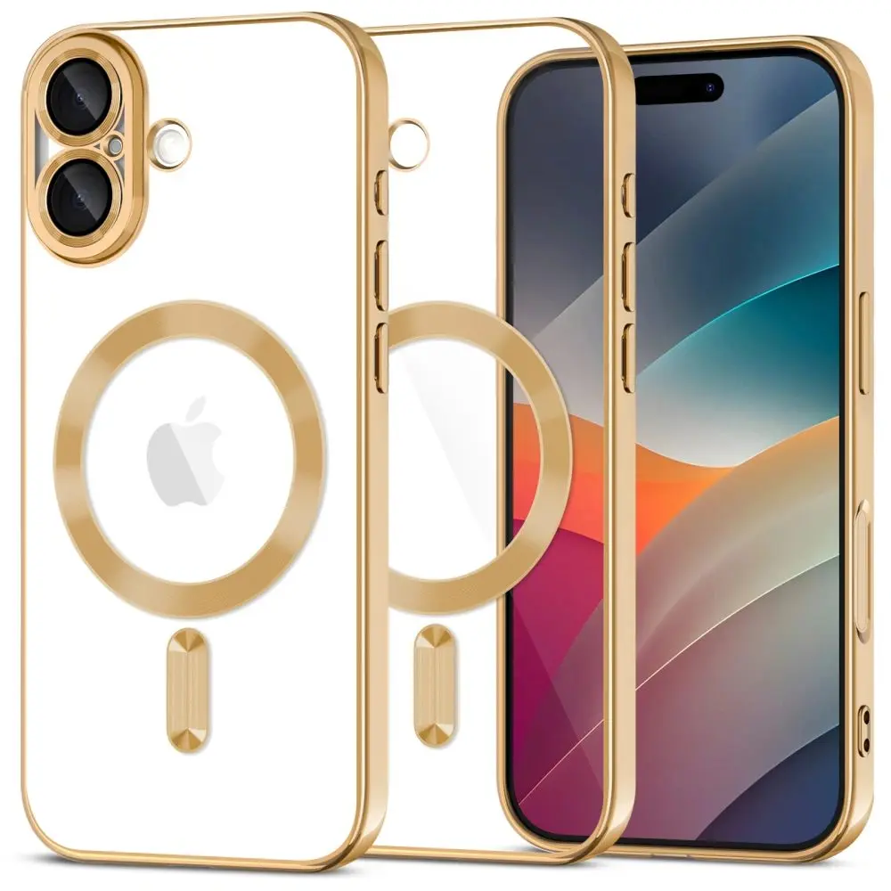 Tech-Protect MagFlex MagSafe iPhone 17, lesklá zlatá