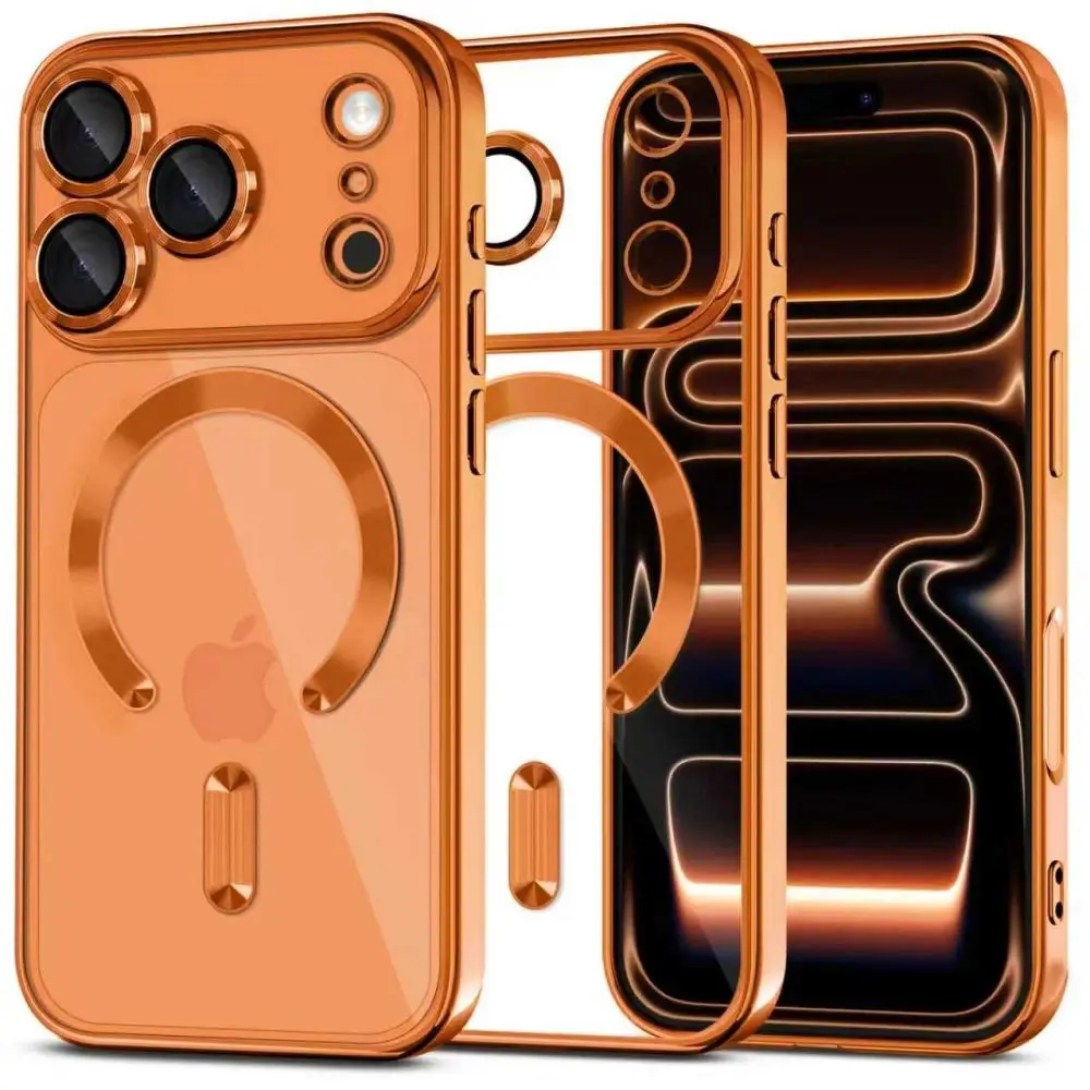 Tech-Protect MagFlex MagSafe iPhone 17 Pro, lesklá oranžová