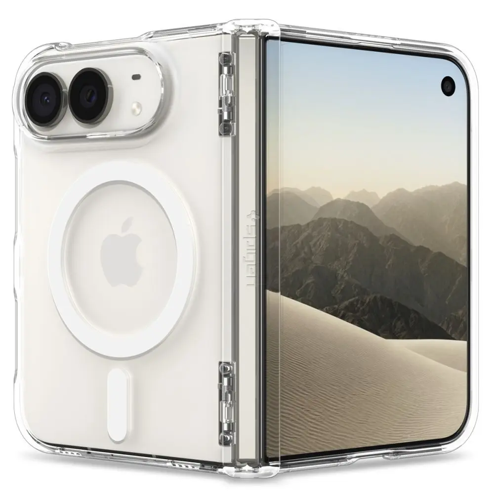 Spigen Ultra Hybrid Pro Magsafe obal, iPhone Duo, průhledný / bílý
