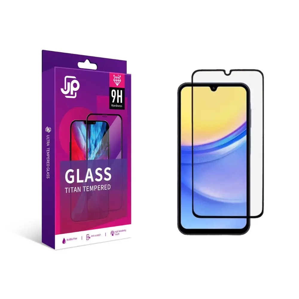 JP Titan extra odolné tvrzené sklo, Samsung Galaxy A17, černé