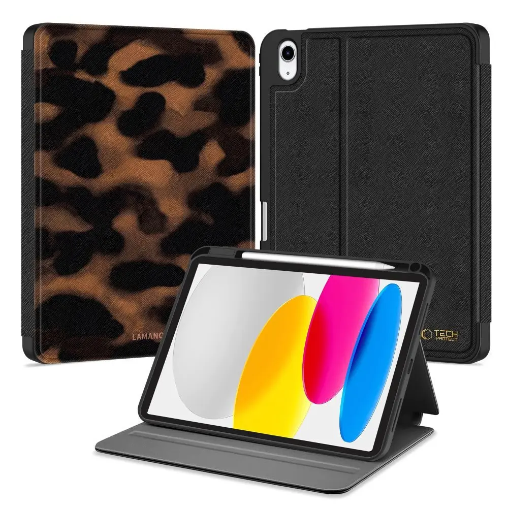 Tech-Protect Lamano pouzdro, iPad 10,9" (10 / 2022) / 11" (11 / 2025), panther