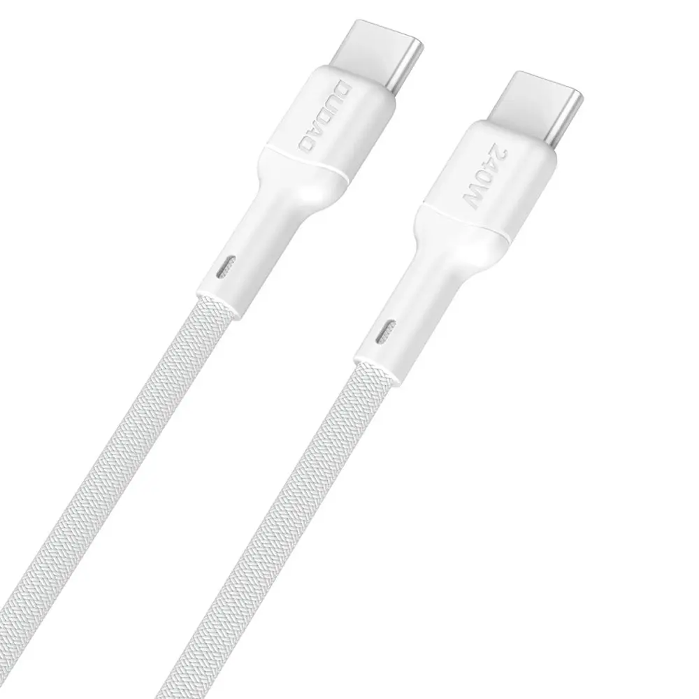 Dudao L9C Max kabel USB-C - USB-C, 240W, PD, 2 m, bílý