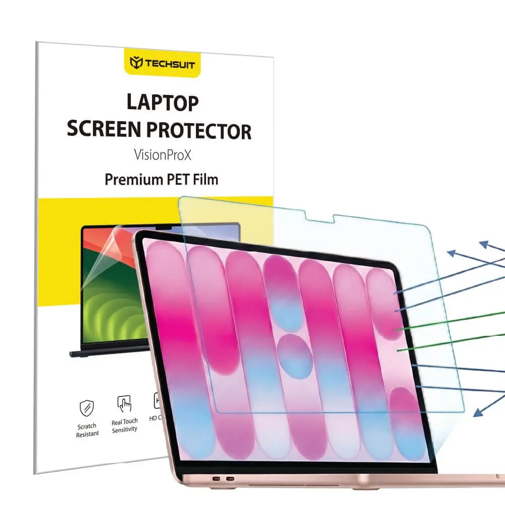 Techsuit - VisionProX Anti-Blue Light ochranný filtr proti modrému světlu pro MacBook Neo 13" - čirý