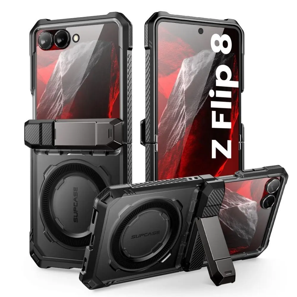 Supcase UB Grip Mag MagSafe, Samsung Galaxy Z Flip 8, černý