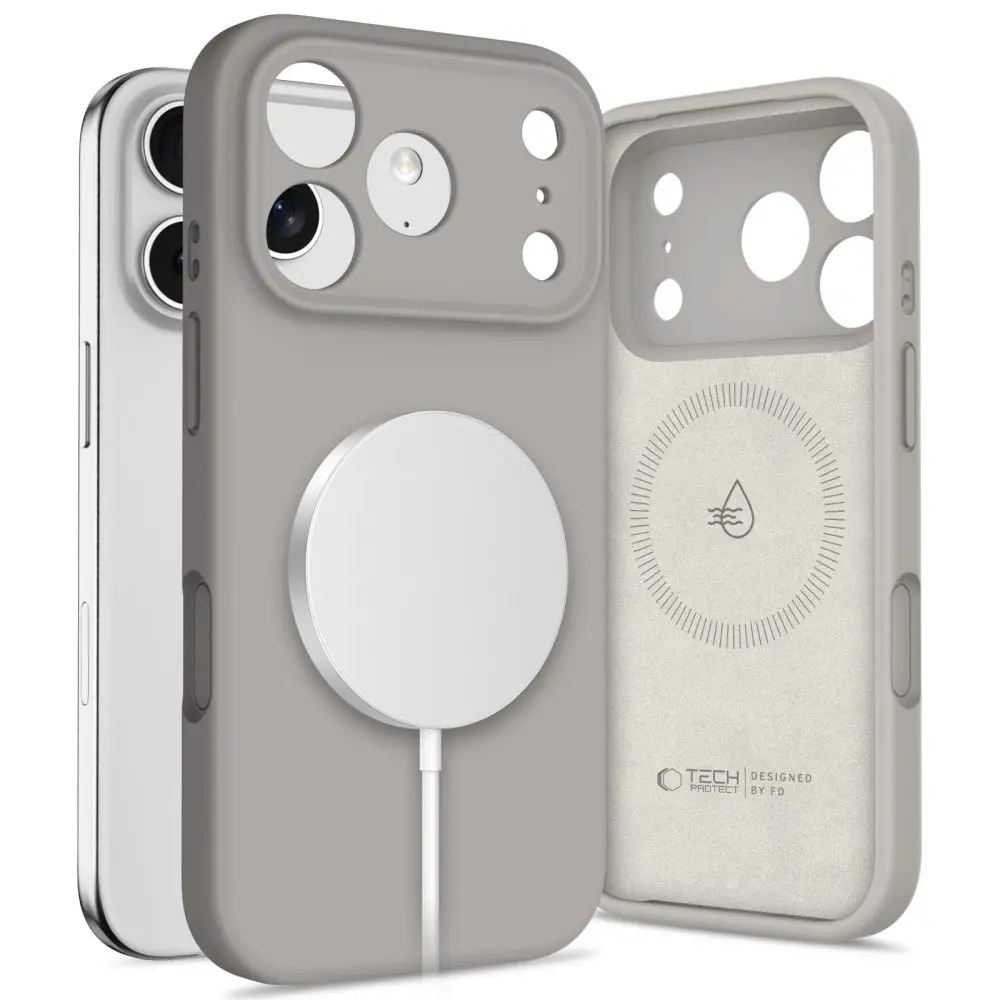 Tech-Protect Silicone MagSafe, iPhone 17 Pro, šedý