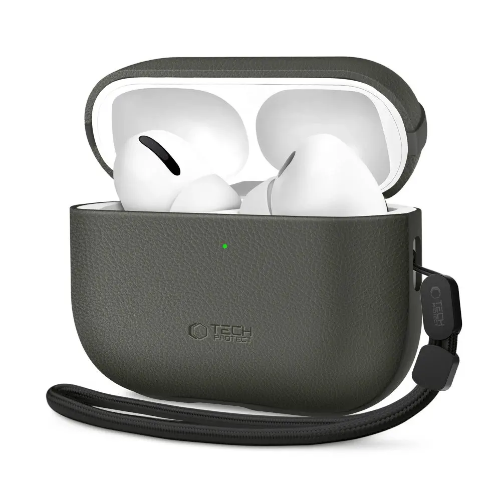 Tech-Protect NaturalFit, Apple AirPods Pro 3, tmavě zelené