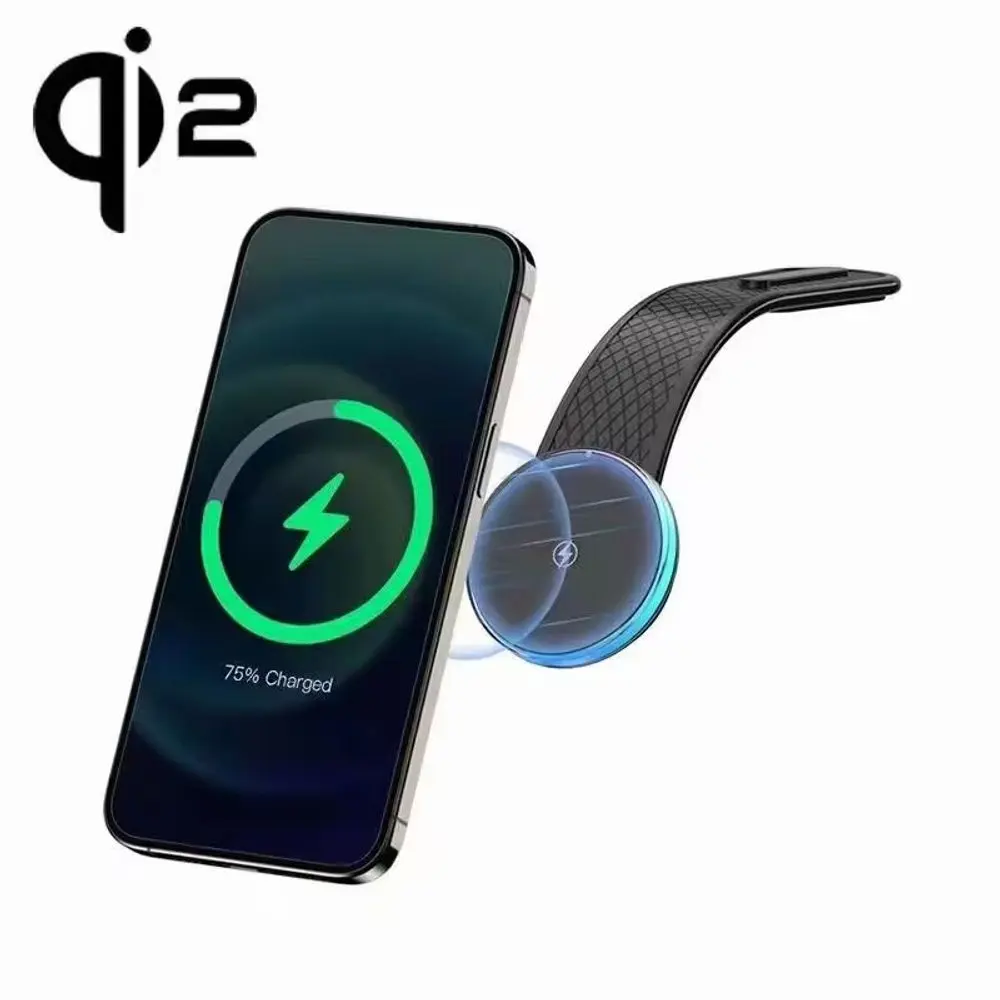 MagSafe Qi2 držák s bezdrátovým nabíjením na palubní desku auta, 15W, černý