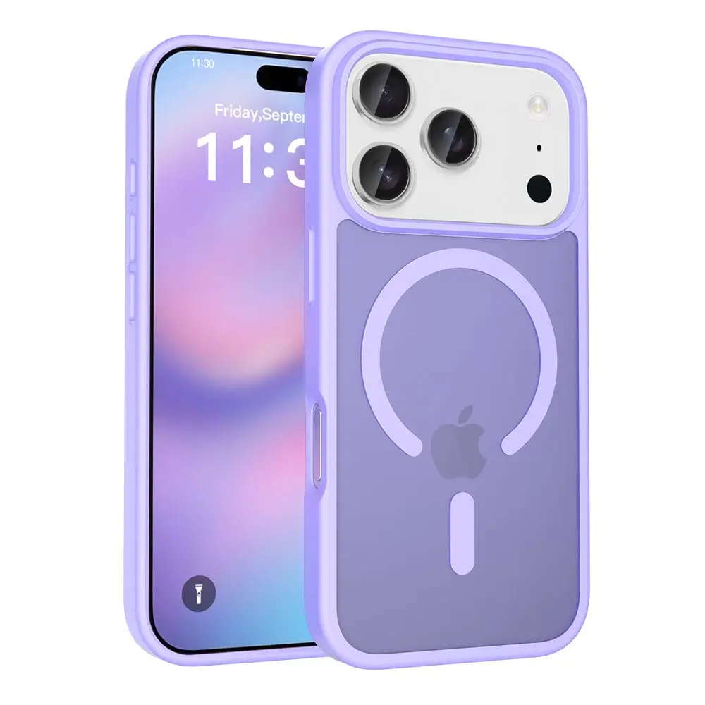 JP MagFit Colour MagSafe obal s N52 magnetem, iPhone 17 Pro, fialový
