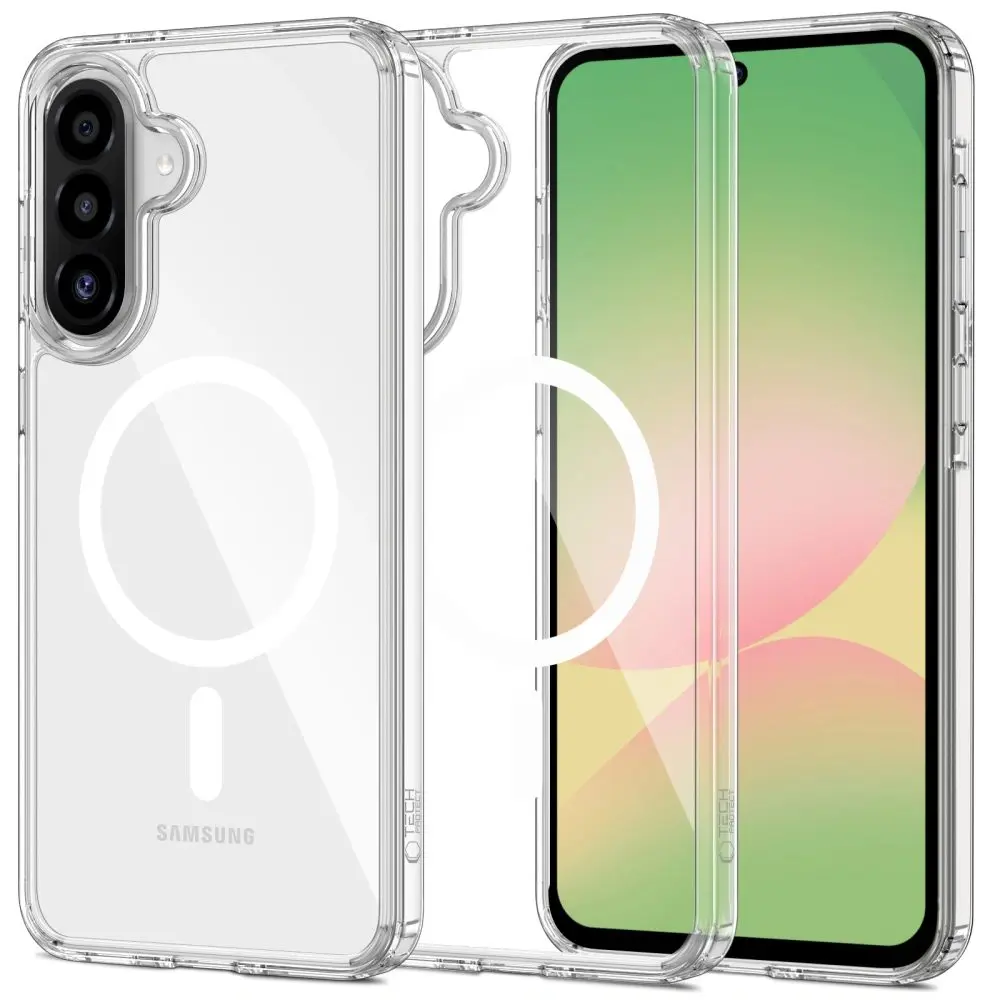 Tech-Protect Flexair Hybrid s MagSafe, Samsung Galaxy A36 / A56 / A37 5G, průhledný