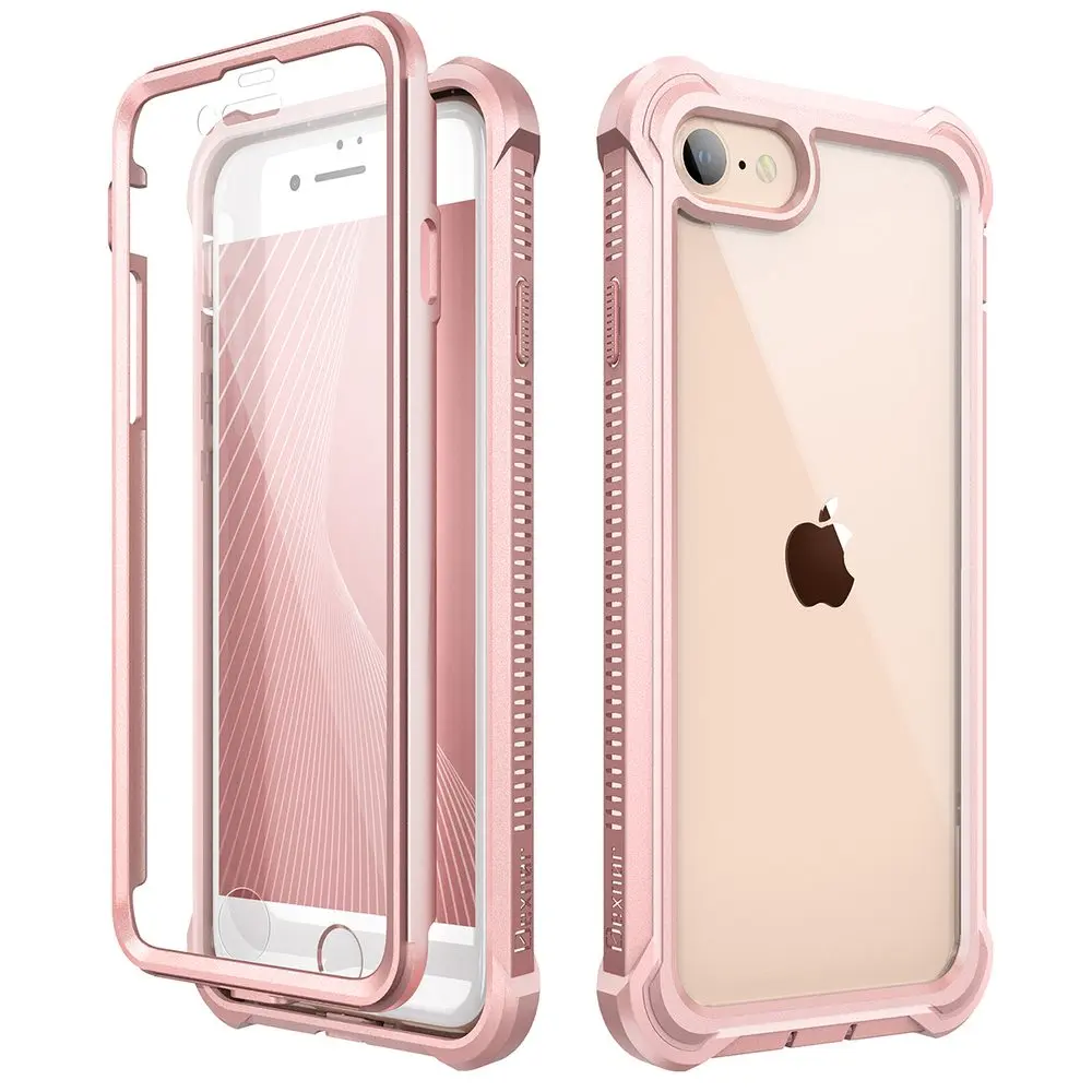 Dexnor 360 Clear obal iPhone 7 / 8 / SE 2020 / 2022, růžový