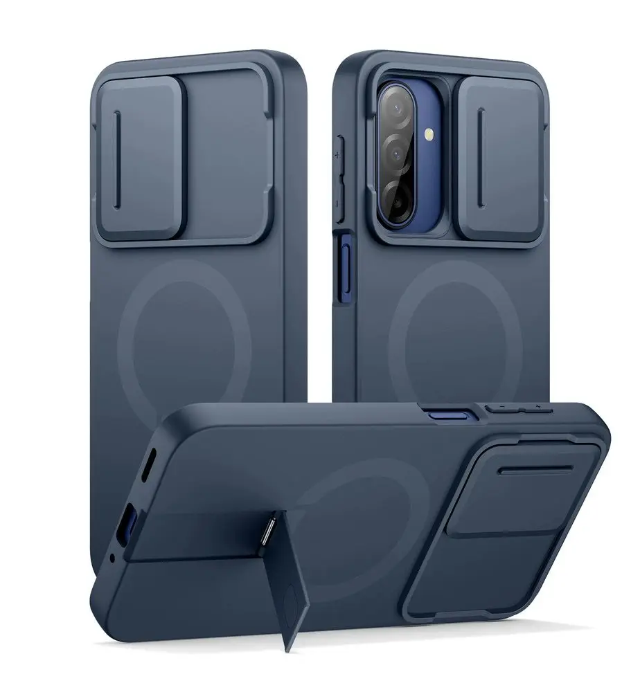 Suritch MagSafe Kickstand Camprotector obal Samsung Galaxy A17 / A26, modrý