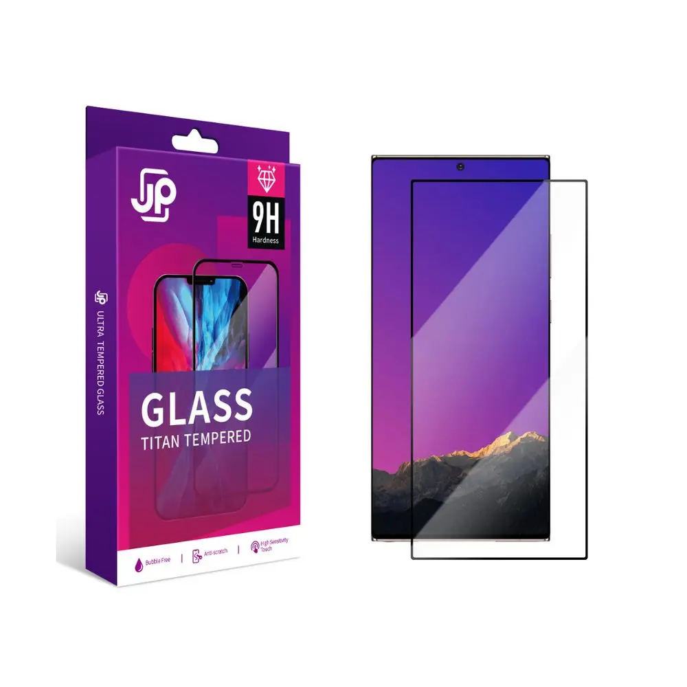 JP Titan extra odolné tvrzené sklo, Samsung Galaxy S26 Ultra, černé