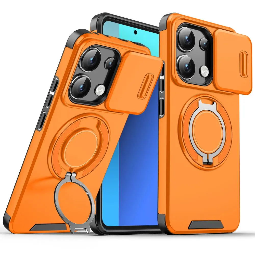 Camslide Stand obal, Xiaomi Redmi Note 13 Pro 5G, oranžový