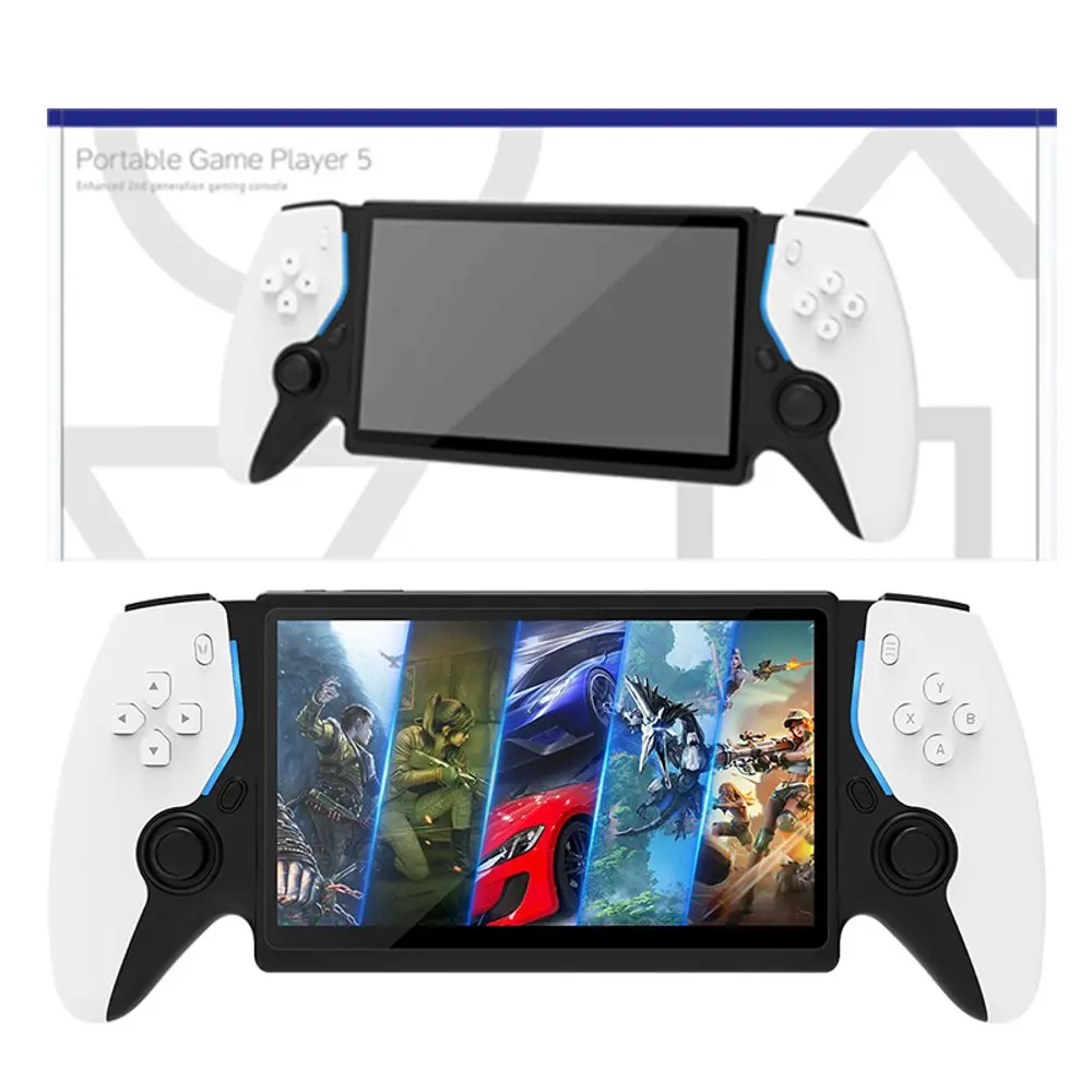 HC800 Prémiová přenosná herní konzole s 7" HD IPS displejem, bílá